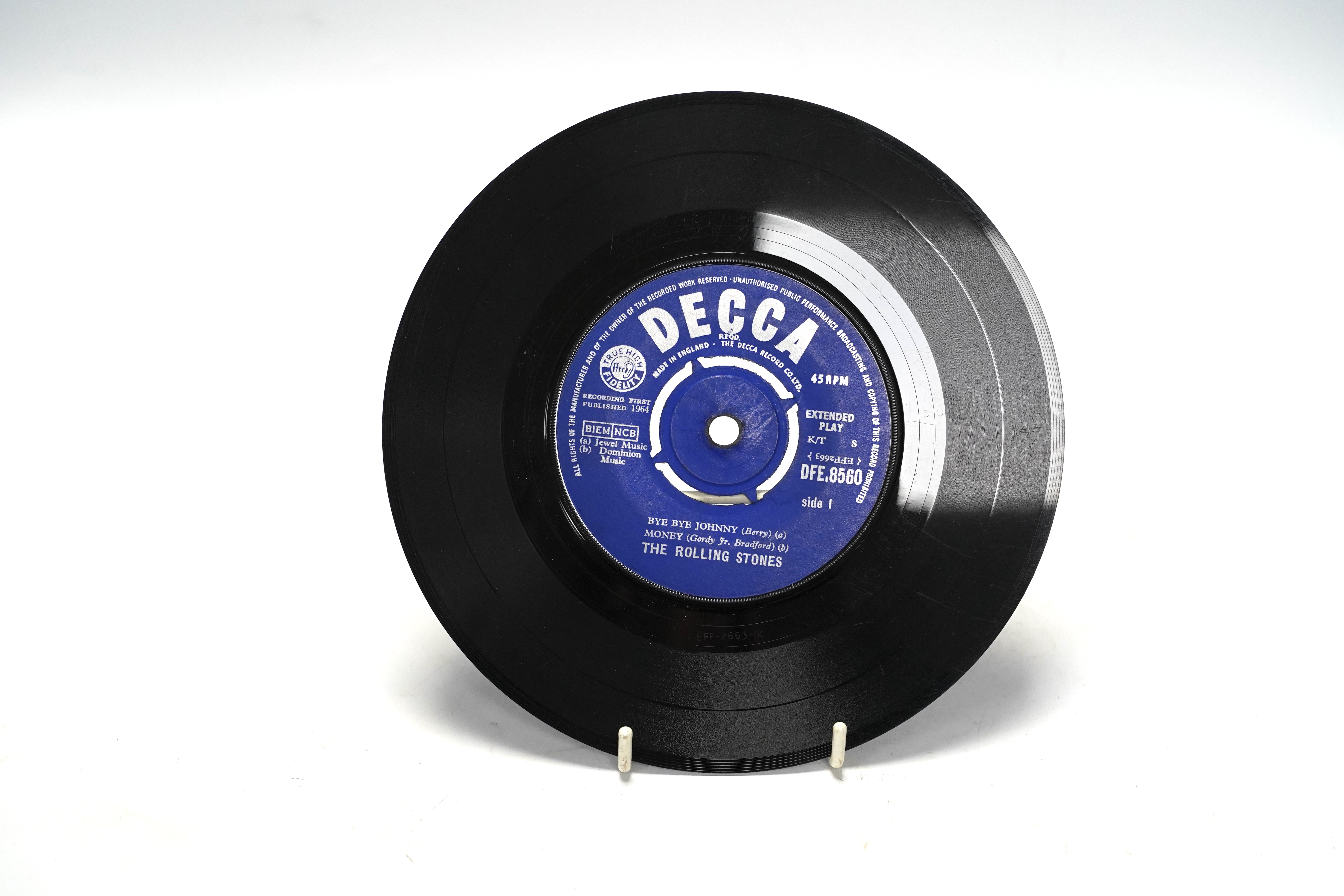 Two Tamla Motown demo 7” singles; Michael Jackson; Got To Be There, and Jr. Walker & the All Stars; Take Me Girl, both with printed demo labels, together with nine other 7” singles by The Beatles, The Rolling Stones and